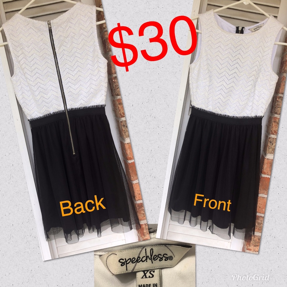 White Top with Black Bottom Dress